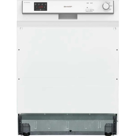Lavastoviglie semi-integrata Sharp QW-HX12S47EW-DE, larghezza 60 cm, 13 coperti, AquaStop, bianca, (10757082)