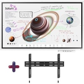 Samsung Flip Pro WM55B 55 Zoll Interaktives Flipchart Display inkl. Neomounts Wandhalterung WL30S-850BL16 (LH55WMBWBGCXEN+WL30S-850BL16)