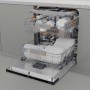 Lavastoviglie Gorenje GV16C completamente integrata, larghezza 60 cm, 16 coperti, TouchControl, funzione 3 in 1.