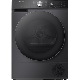Hisense DH5S102BB - Asciugatrice a pompa di calore 5S , nera, 10 kg, circa 60 x 85 cm