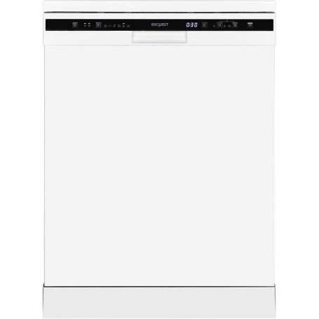 Lavastoviglie a libera installazione Exquisit GSP6312-030D, larghezza 60 cm, 12 coperti, autopulente, bianca.