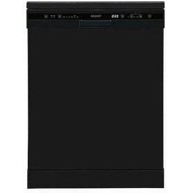 Lavastoviglie a libera installazione Exquisit GSP6312-030D, larghezza 60 cm, 12 coperti, autopulente, nera.