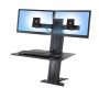 Ergotron WorkFit SR 61 cm (24") Morsa Nero (33-407-085)