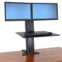 Ergotron WorkFit SR 61 cm (24") Morsa Nero (33-407-085)