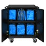 LEBA Innovation NoteBag NB2-5TAB-BLUE portable device management cart& cabinet Case per la gestione dei dispositivi portatili Bl