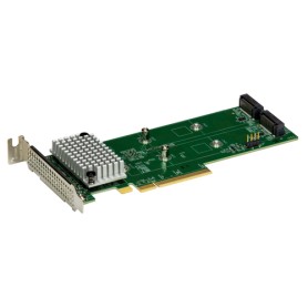 Supermicro 2-port NVMe/SATA M.2 low profile PCIe 4.0 x16 AOC-SLG4-2H8M2-O (AOC-SLG4-2H8M2-O)