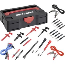 Voltcraft Industrie Sicherheits-Messleitungs-Set Krokos Haken Klemmschuhe Messnadeln Systemkoffer VC-8085020+VC-8063390 (VC-8085020+VC-8063390-Set)