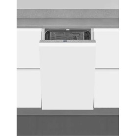 Lavastoviglie da incasso Exquisit EGSP2109-E-030E, larghezza 45 cm, 9 coperti, colore argento.