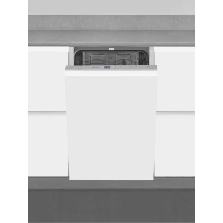 Lavastoviglie da incasso Exquisit EGSP2109-E-030E, larghezza 45 cm, 9 coperti, colore argento.