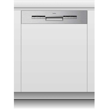 Lavastoviglie semi-integrata Amica EGSP 14797-1 E, larghezza 60 cm, 12 coperti, Aquastop, acciaio inox.