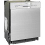 Lavastoviglie semi-integrata Exquisit EGSP6112-EF-030E, larghezza 60 cm, 12 coperti, 4 programmi, acciaio inox.