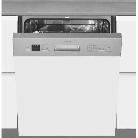 Lavastoviglie semi-integrata Exquisit EGSP6312-EB-030E, larghezza 60 cm, 12 coperti, AquaStop, acciaio inox.