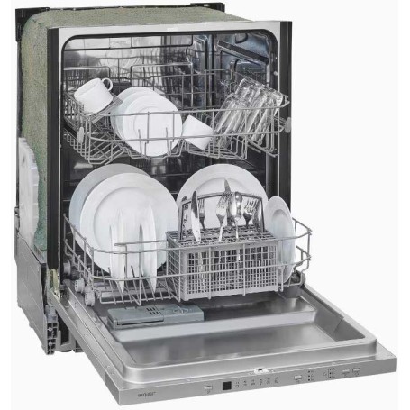 Lavastoviglie da incasso Exquisit EGSP6312-E-030E, larghezza 60 cm, 12 coperti, AquaStop, 6 programmi.