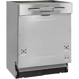 Lavastoviglie semi-integrata Exquisit EGSP1012-EB-030E, larghezza 60 cm, 12 coperti, 6 programmi, acciaio inox.