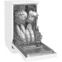 Lavastoviglie a libera installazione Exquisit GSP9309-030E, larghezza 45 cm, 9 coperti, 7 programmi, display a LED, bianca.