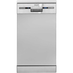 Lavastoviglie a libera installazione Exquisit GSP9309-030E, larghezza 45 cm, 9 coperti, 7 programmi, display a LED, argento.