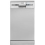 Lavastoviglie a libera installazione Exquisit GSP9309-030E, larghezza 45 cm, 9 coperti, 7 programmi, display a LED, argento.