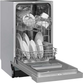 Lavastoviglie semi-integrata Exquisit EGSP2109-EB-030E, larghezza 45 cm, 9 coperti, 7 programmi, display a LED.