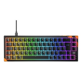 CHERRY K5 PRO TMR COMPACT tastiera Gaming USB QWERTY Inglese UK Nero, Arancione (G8E-24200LACAGB-2)