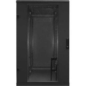 TRITON 19""Schrank B600/T 800 Schwarz bis 800Kg Glastür - Rack (RMA-27-A68-BAX-N1)