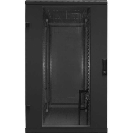 TRITON 19""Schrank B600/T 800 Schwarz bis 800Kg Glastür - Rack (RMA-27-A68-BAX-N1)