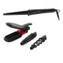 Rowenta Infinite Looks CF422L Ferro arricciacapelli Caldo Nero, Rosa 48 W
