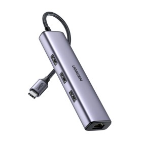 Ugreen 60600 replicatore di porte e docking station per laptop Cablato Thunderbolt 3 Grigio (60600)