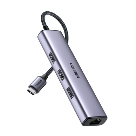 Ugreen 60600 replicatore di porte e docking station per laptop Cablato Thunderbolt 3 Grigio (60600)