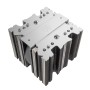Silverstone XED120S Processore Dissipatore di calore/Radiatore 12 cm Argento 1 pz (SST-XED120S)