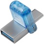 DELL AC429144 unità flash USB 256 GB USB Type-A / USB Type-C 3.2 Gen 1 (3.1 Gen 1) Blu, Acciaio inox