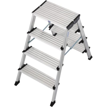 Aluminium Doppel-Klapptritt klappbar Arbeitshöhe max. 2.85 m MONTO Treppo (126047)
