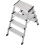 Aluminium Doppel-Klapptritt klappbar Arbeitshöhe max. 2.85 m MONTO Treppo (126047)