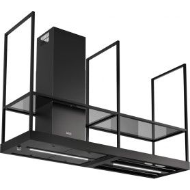 Franke Mythos T-Shelf FMY F180 MB Cappa a isola , Nero opaco, 325.0678.073, circa 180 cm