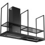 Franke Mythos T-Shelf FMY F180 MB Cappa a isola , Nero opaco, 325.0678.073, circa 180 cm