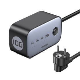 Ugreen DigiNest Pro 1 presa(e) AC Tipo C 1,8 m 4 3680 W Nero (60167)
