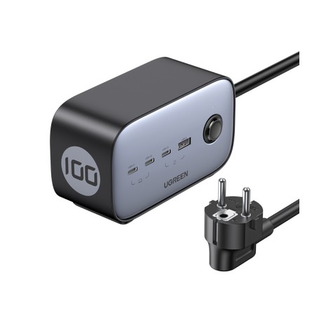 Ugreen DigiNest Pro 1 presa(e) AC Tipo C 1,8 m 4 3680 W Nero (60167)