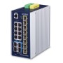 PLANET IP30 Industrial L3 8-Port Gestito Gigabit Ethernet (10/100/1000) Blu, Bianco (IGS-6325-8T8S4X)