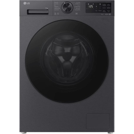 LG F4WX709YB Lavatrice a carica frontale da 9 kg, larghezza 60 cm, 1400 giri/min, AquaStop, ThinQ AI