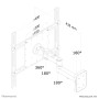 Neomounts FPMA-W960 Supporto monitor/TV a parete 23-52" - mobilità completa