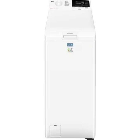 Lavatrice a carica dall'alto AEG LTR6E60378 da 7 kg, larghezza 40 cm, 1300 giri/min, Aqua Control, bianca.