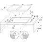 Gorenje GEH8432BSCWF - Piano cottura a induzione da 83 cm con cappa aspirante  - EasyClean, AutoAdjust, ZoneSlide