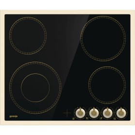 Piano cottura elettrico Gorenje EC642CLI - Classico , doppia zona a circuito, montaggio a superficie con cornice, 60 cm