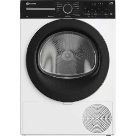 Asciugatrice a pompa di calore Bauknecht BD 9C WBS da 9 kg, larghezza 60 cm, display digitale, luce interna, bianca.