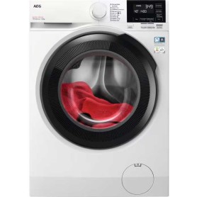 Lavatrice a carica frontale AEG LR63R144 da 10 kg, larghezza 60 cm, 1400 giri/min, AquaControl, bianca.