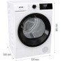 Asciugatrice a pompa di calore Gorenje DHNE83, 8 kg, larghezza 59,5 cm, 15 programmi, colore bianco, (20014508).