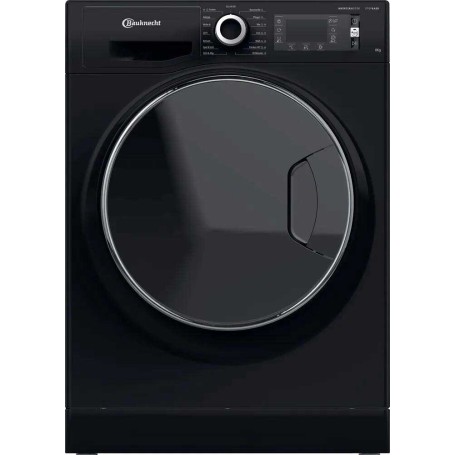 Lavatrice a carica frontale Bauknecht WM BB 8AA da 8 kg, larghezza 60 cm, 1400 giri/min, nera.