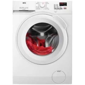 Lavatrice a carica frontale AEG L6FBC41478 da 7 kg, larghezza 60 cm, 1400 giri/min, Aqua-Stop, bianca.