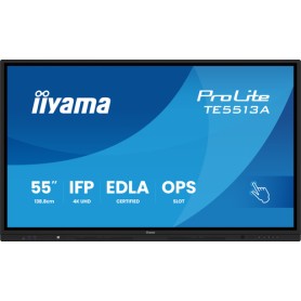 iiyama TE8613A-B1AG visualizzatore di messaggi Pannello piatto interattivo 2,17 m (85.6") Wi-Fi 450 cd/m² 4K Ultra HD Nero Touc