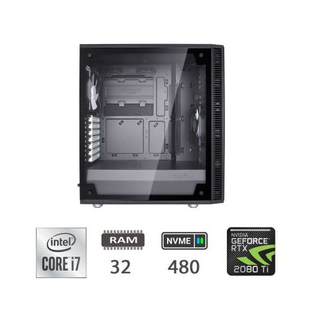 ASSEMBLATO I7-7820X/32/NVME480/RTX2080TI/W11P/2Y (009460PCR-EU)