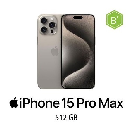 IPHONE 15 PRO MAX 512GB NATURAL TITANIUM/2Y - B (007586PCR-EU)